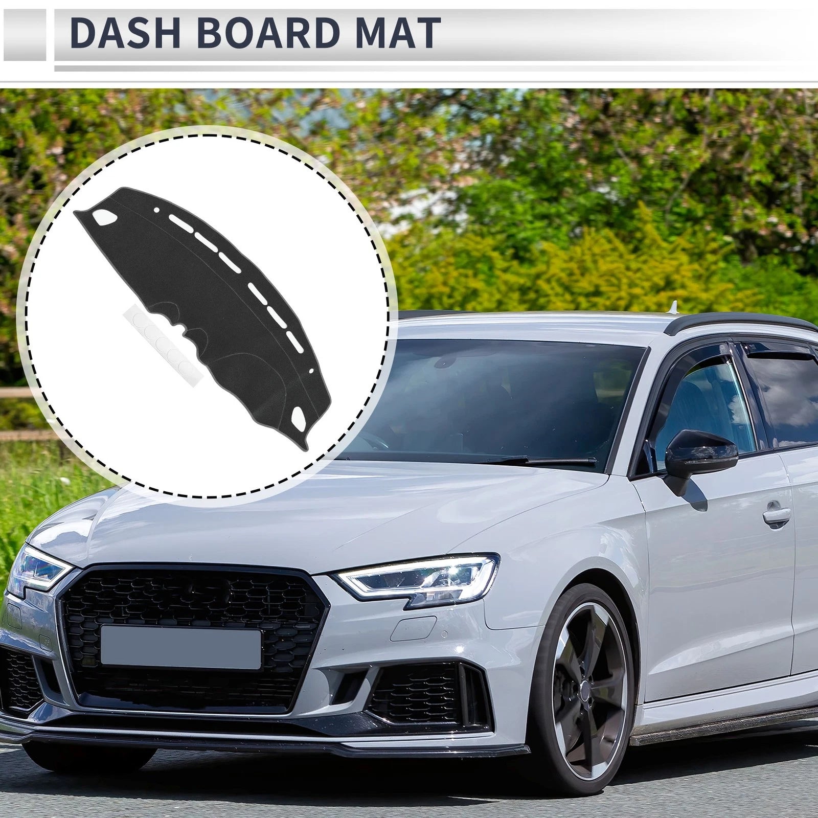 Dashboard Dash Cover Mat for Suzuki Swift Sport (2017–2023) Gray