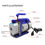 3 Gallon Vacuum Chamber Degassing Kit with 3CFM Pump for Silicone