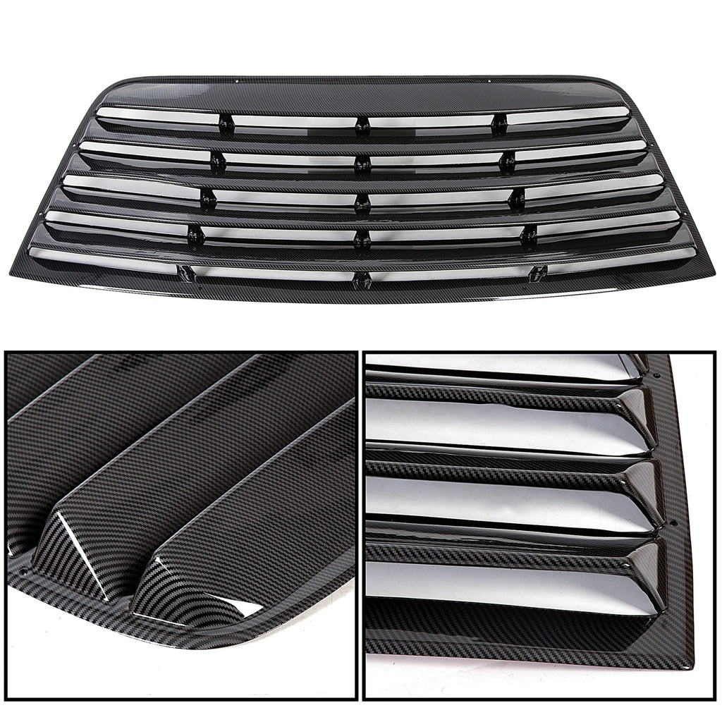 Carbon Fiber Style Rear Window Louver for Dodge Challenger (2008–2023)