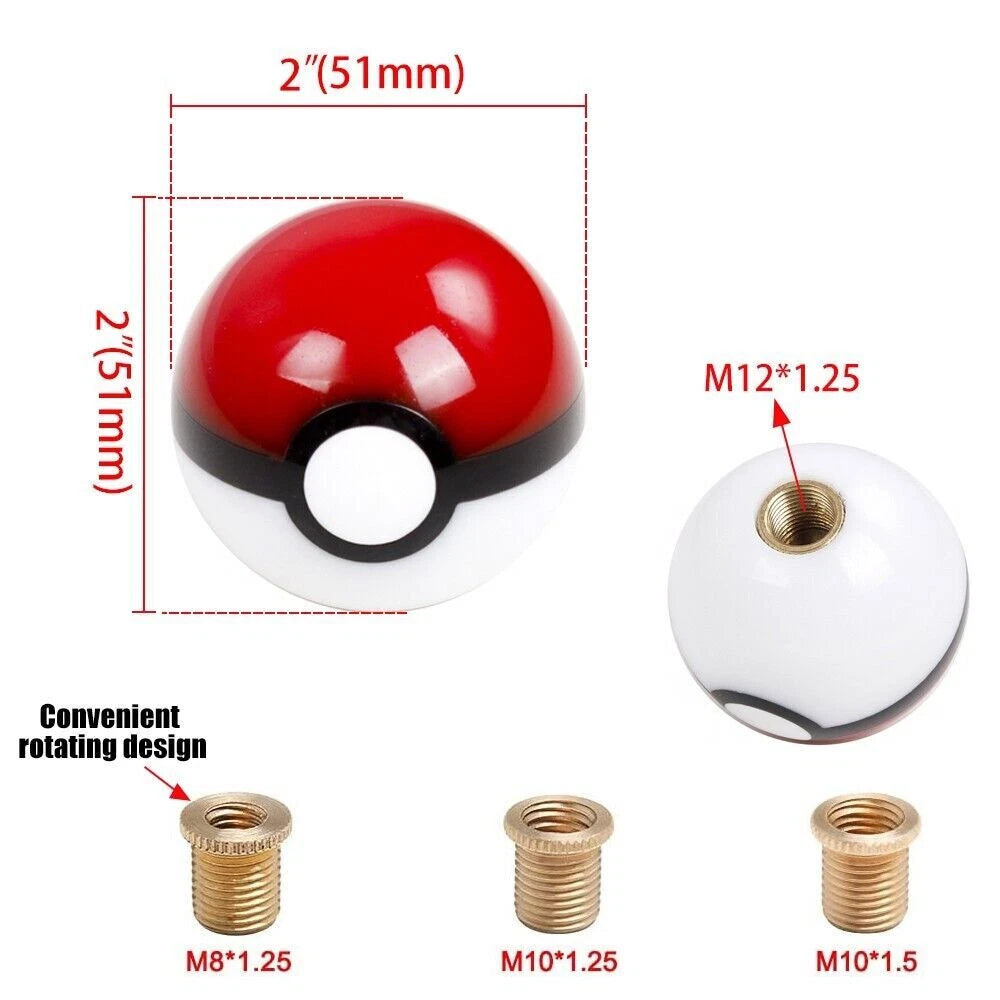 Shift Knob with 3 Adapters for Manual Transmission