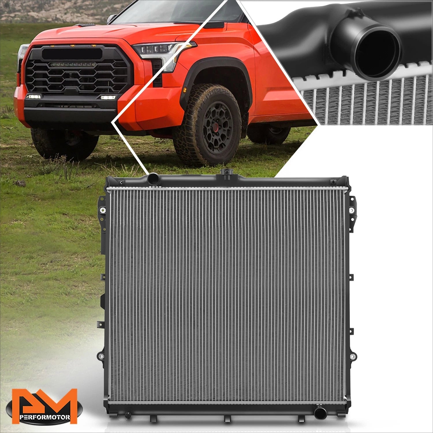 Aluminum Core 2-Row Cooling Radiator for Toyota Tundra 4.6L 5.7L (2014–2021) DPI-13681