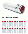 Red Crystal Chrome Toggle Switch Extensions for Freightliner (2010–2024)