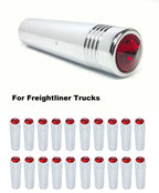 Red Crystal Chrome Toggle Switch Extensions for Freightliner (2010–2024)