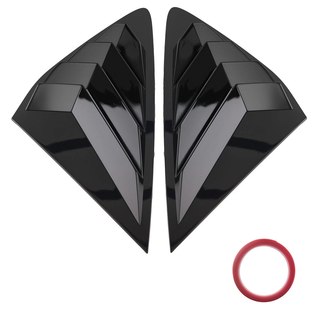 2PC ABS Black Gloss Side Window Louvers for Honda Accord (2023–2025)