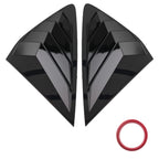 2PC ABS Black Gloss Side Window Louvers for Honda Accord (2023–2025)