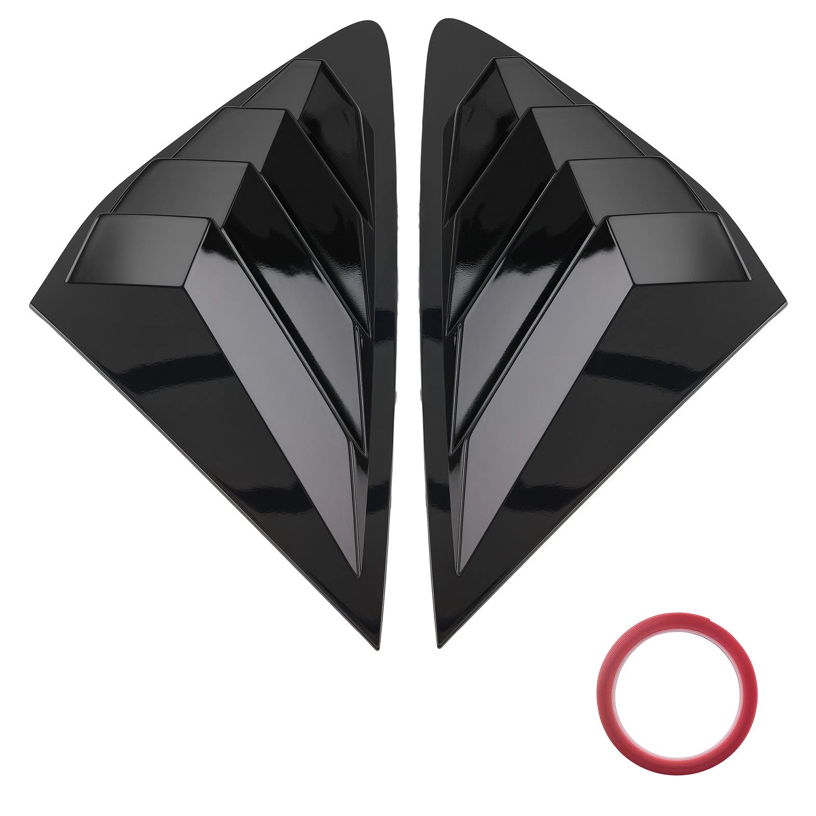 2PC ABS Black Gloss Side Window Louvers for Honda Accord (2023–2025)