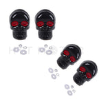 4X Skull License Plate Windshield Frame Bolts for Motorcycle