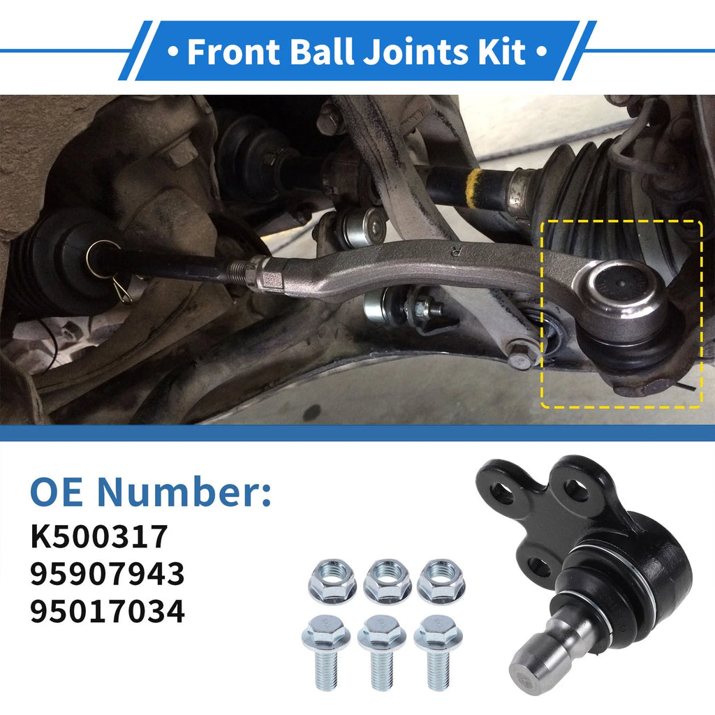 2 Pcs Front Lower Ball Joints for Buick Encore (2013–2022) No.K500317/95907943