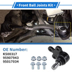 2 Pcs Front Lower Ball Joints for Buick Encore (2013–2022) No.K500317/95907943
