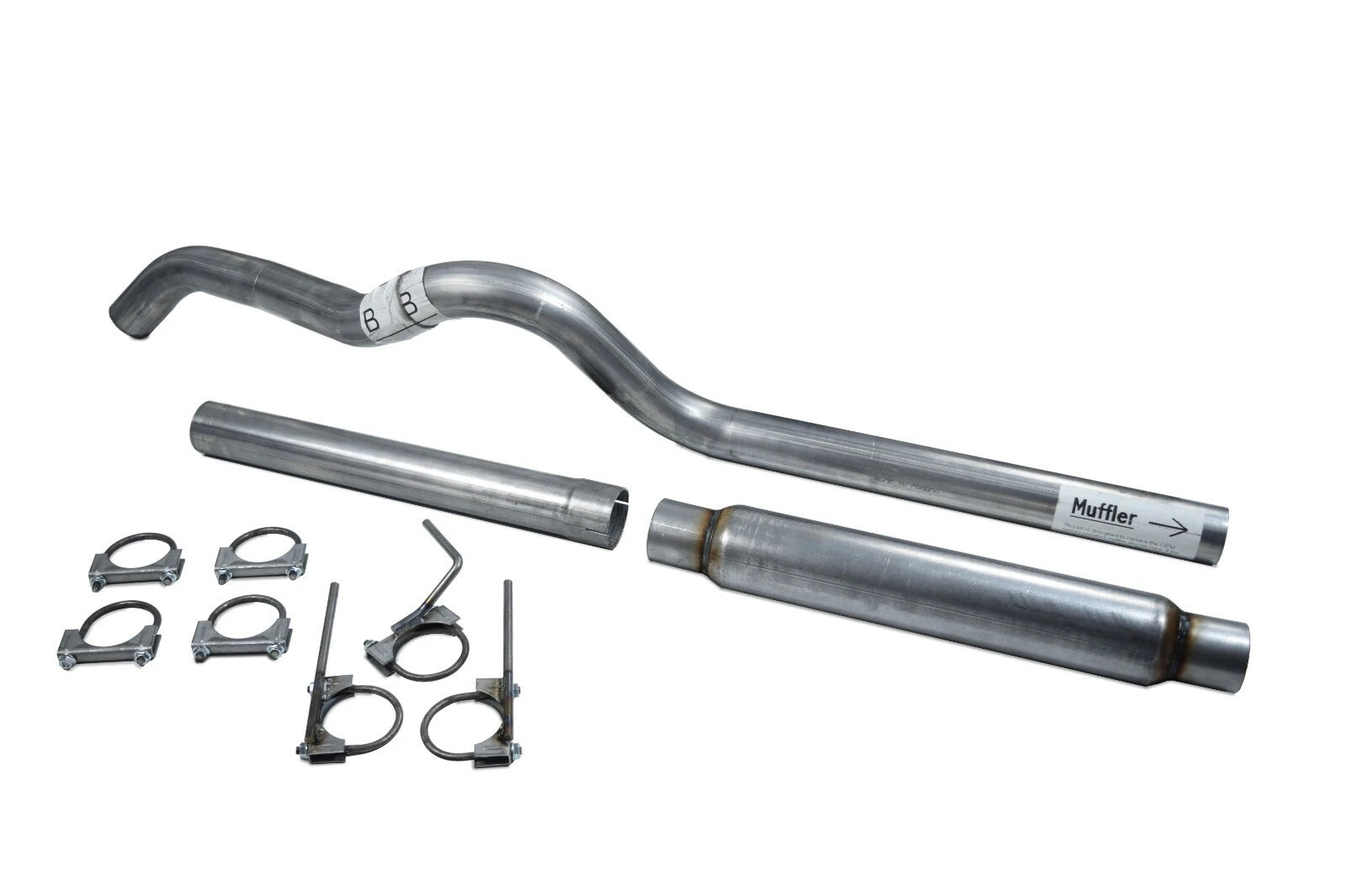 2.5" Single Exit Exhaust Kit for Jeep Wrangler JK (2007–2018)
