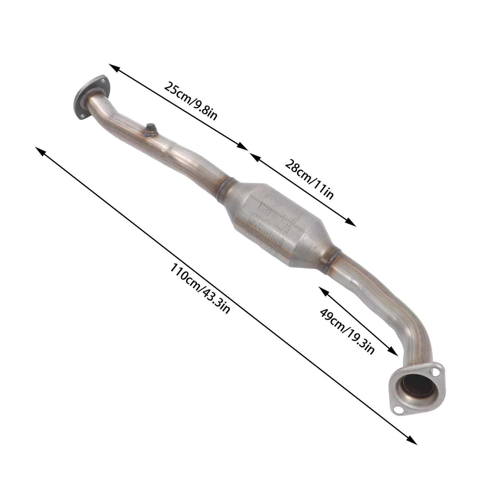 Front Exhaust Pipe Catalytic Converter for Toyota Highlander 2.7L (2009–2013) 52206