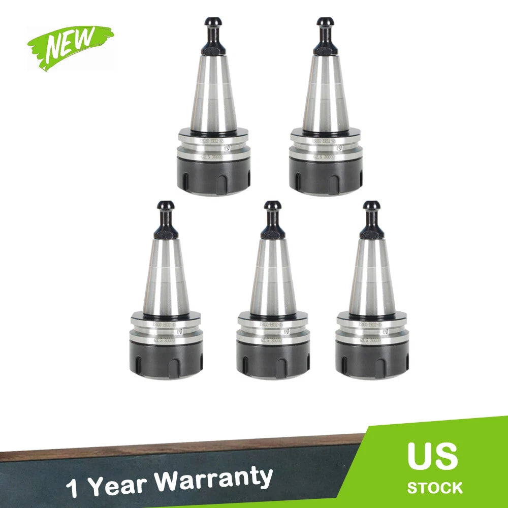 Set of 5 ISO30 ER32-45L Balance Collet Chucks for CNC Tool Holder