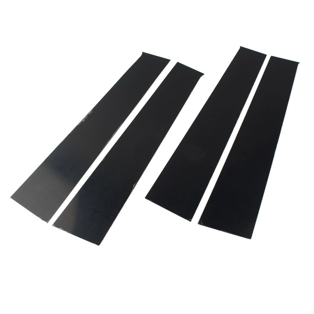 Set of 4 Car Window Pillar Door Trim for Dodge Ram 1500 (2009–2018) Bright Black