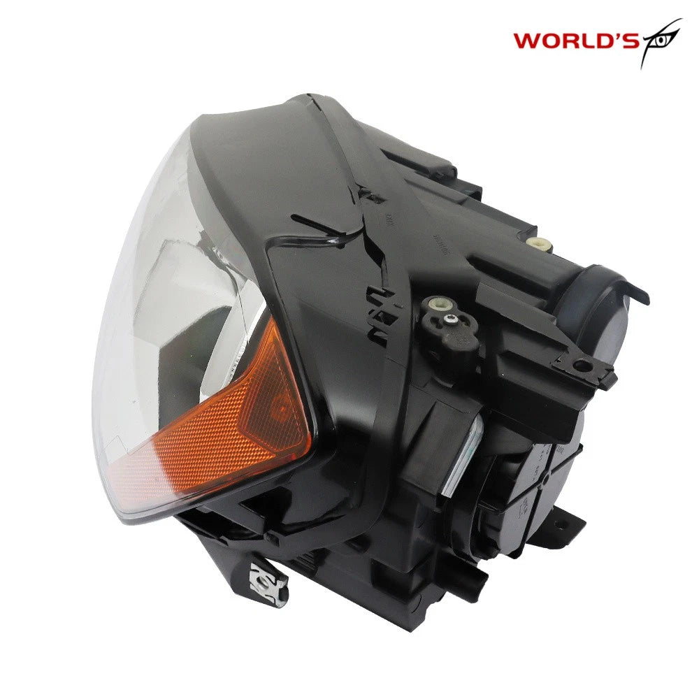 Headlight Assembly for Volkswagen Golf MK7 (2015–2017) Halogen Driver Side Black