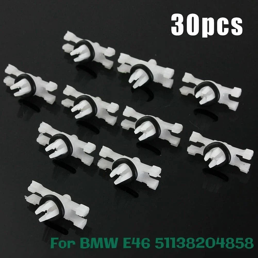 30x Roof Rain Moulding Trim Fastener Clips for BMW 3 Series E46 (1998–2014)