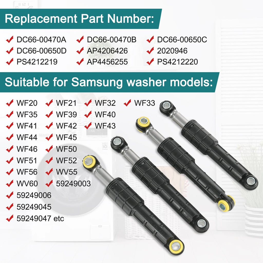 Set of 4 Washer Shock Absorbers for Samsung