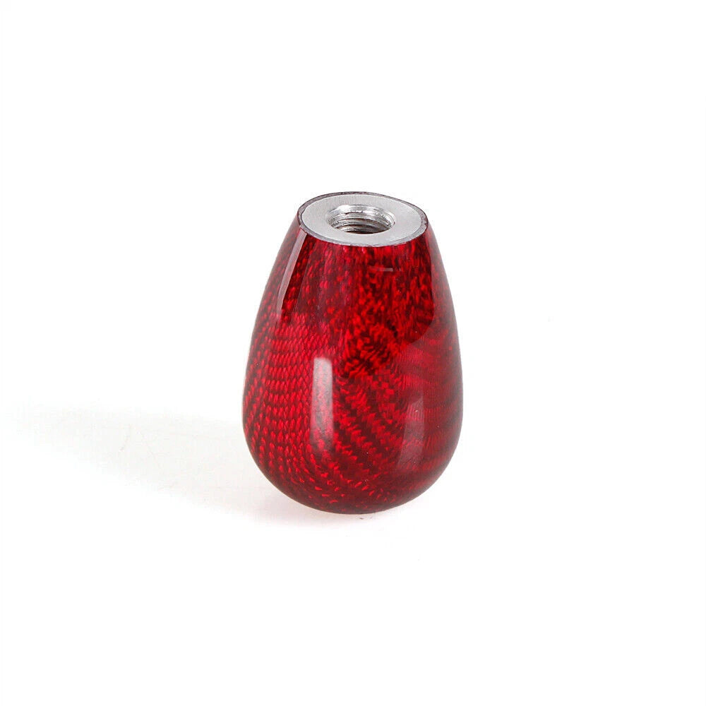 Red Carbon Fiber Automatic Gear Shift Knob for Universal Fit