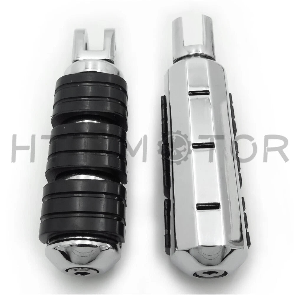 Chrome Aluminum Rubber Foot Peg for Harley FXBB FXBR FXBRS FXLR (2018–2023)