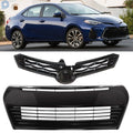 Front Bumper Grille for Toyota Corolla S (2014–2016) Gloss Black