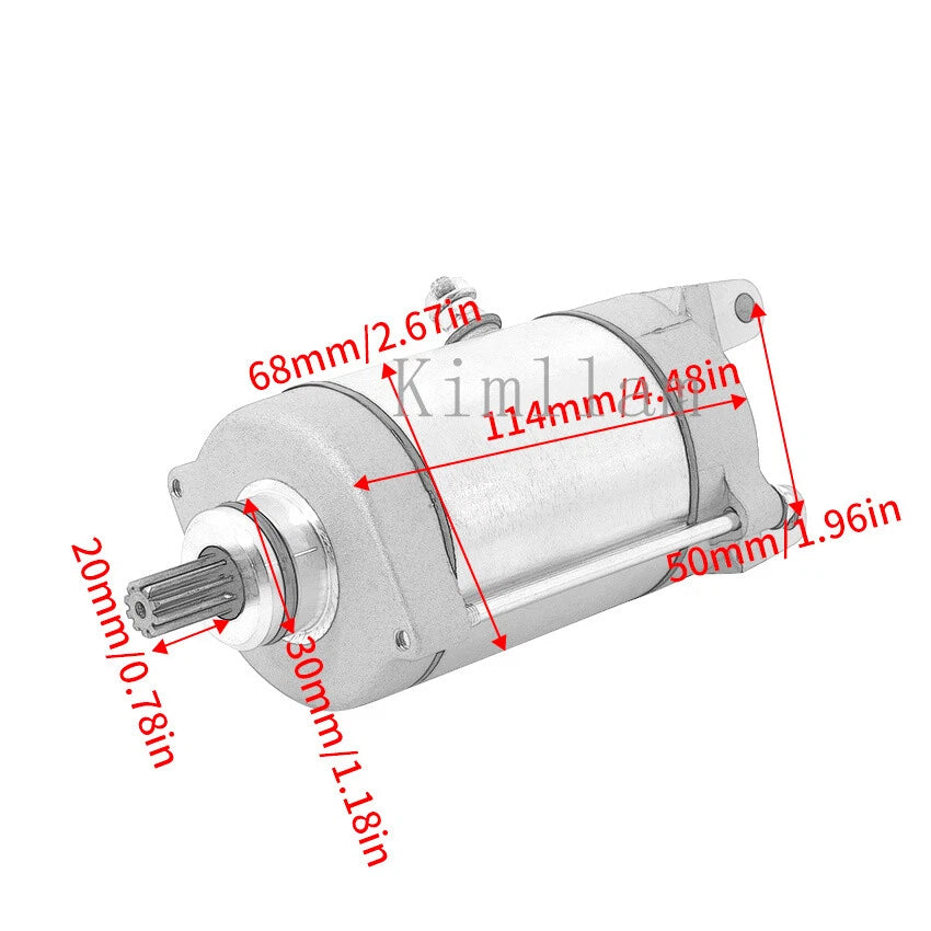 Starter for Honda VT750C Shadow A.C.E., VT600C Shadow, VLX, NV600, NV400 (1983–2003)