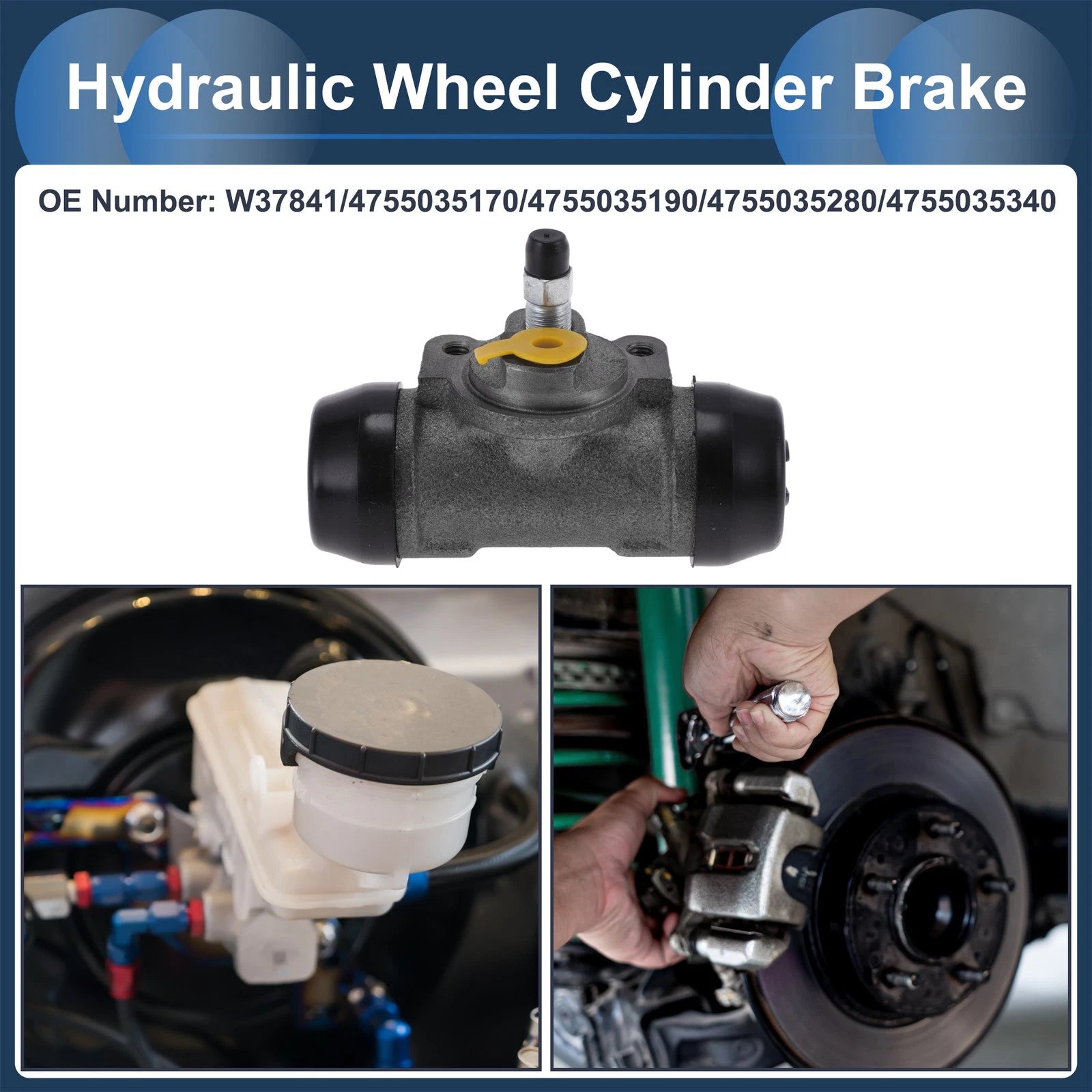 Rear Left & Right Brake Wheel Cylinder No.W37841 for Toyota Pickup (1987–1990)