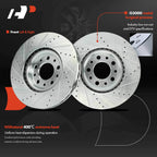 Front Drilled Brake Rotors for Jeep Compass Renegade Chrysler 200 Dodge