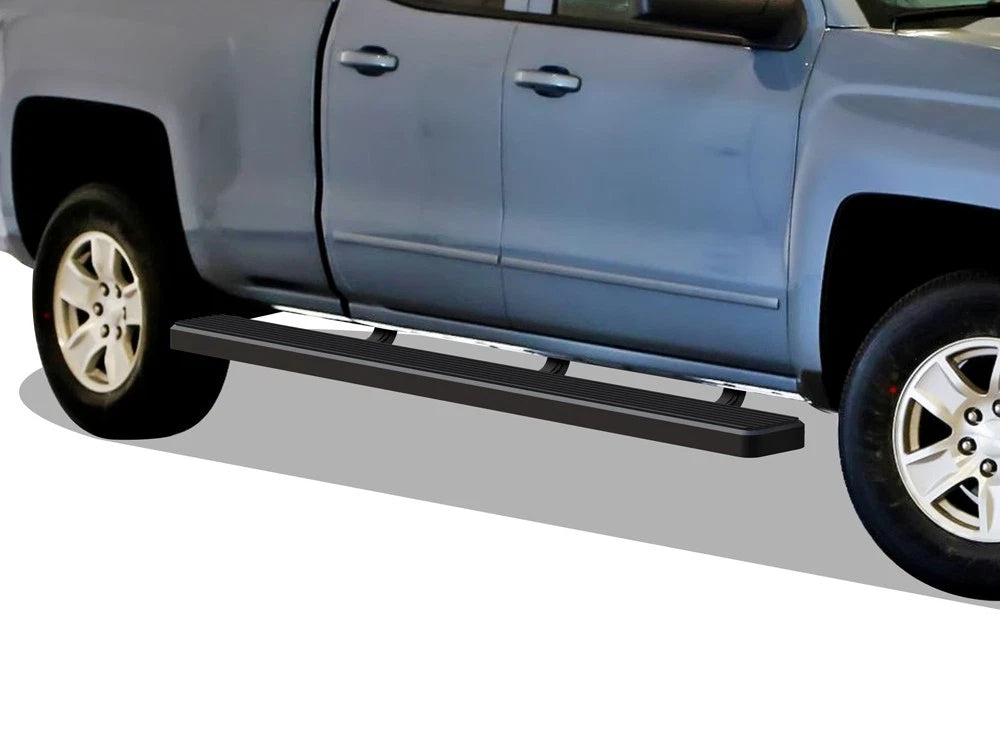 6in Wheel to Wheel Running Boards for Silverado Sierra Double Cab (2007–2018)