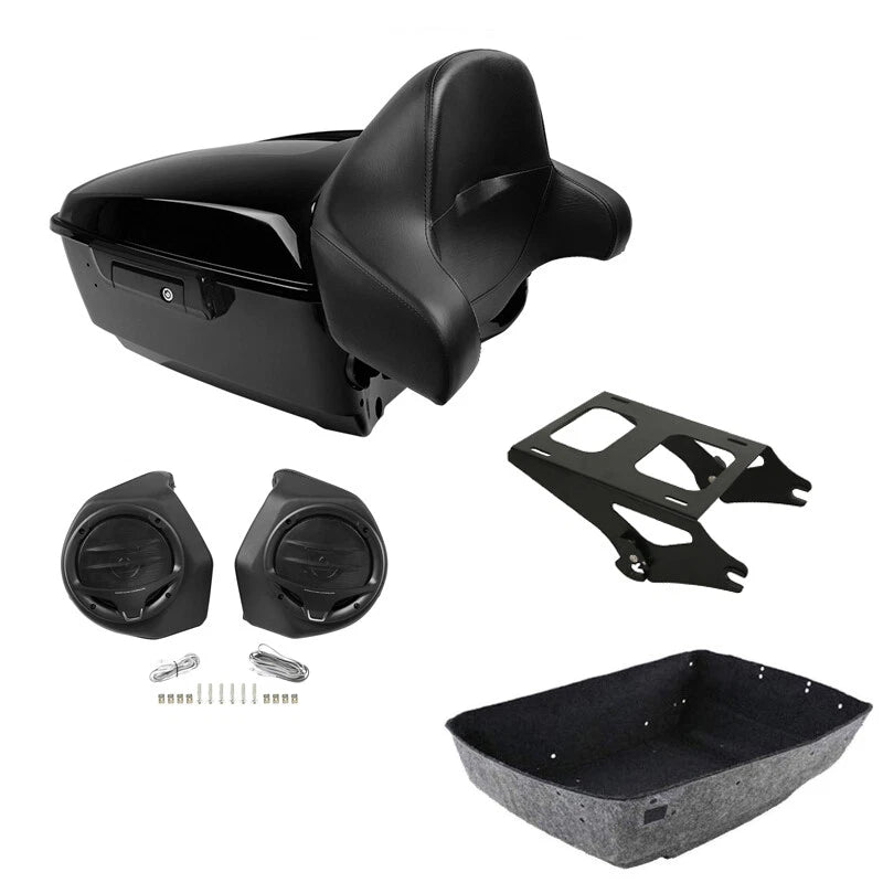 King Trunk Mount Speakers for Harley Touring Road Glide (2014–2026)