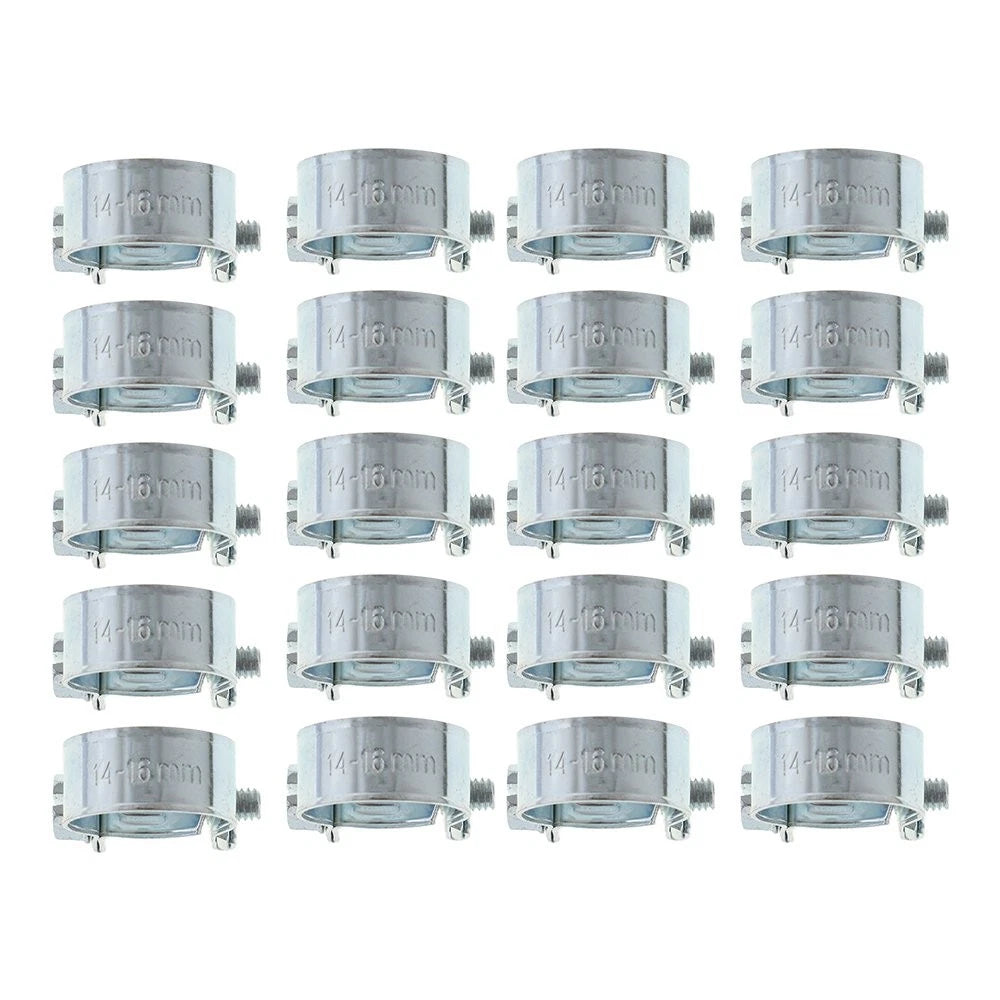 Set of 20 Fuel Injection Hose Clamps for Auto (Various Models)