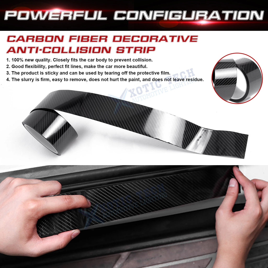 3M Door Protector Sill Scuff Cover for Car (5D Carbon Fiber) 2010-2020