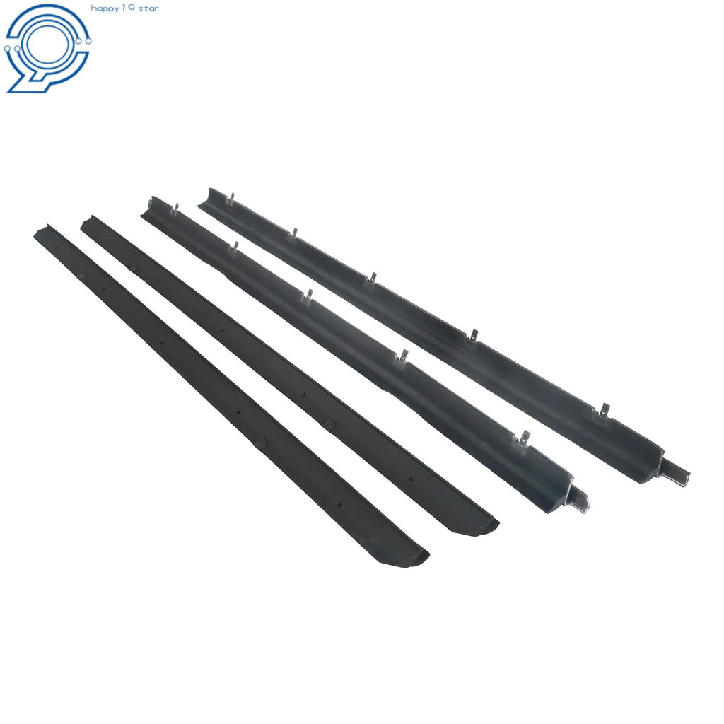 Set of 4 Front Window Sweep & Run Channel Seals for GMC Chevy Blazer (1982-1994)