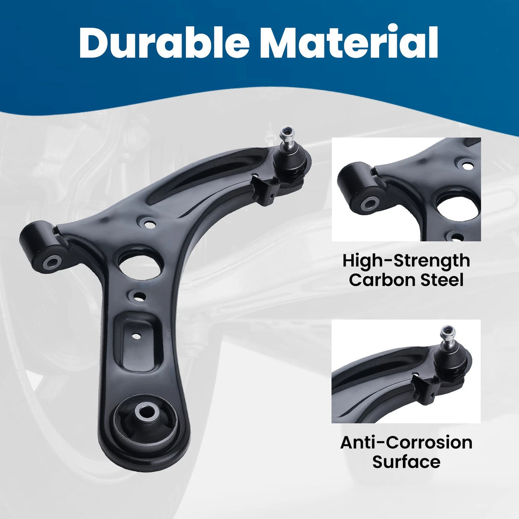 Front Lower Control Arm and Tie Rod Kit for Hyundai Elantra GT (2013–2017)