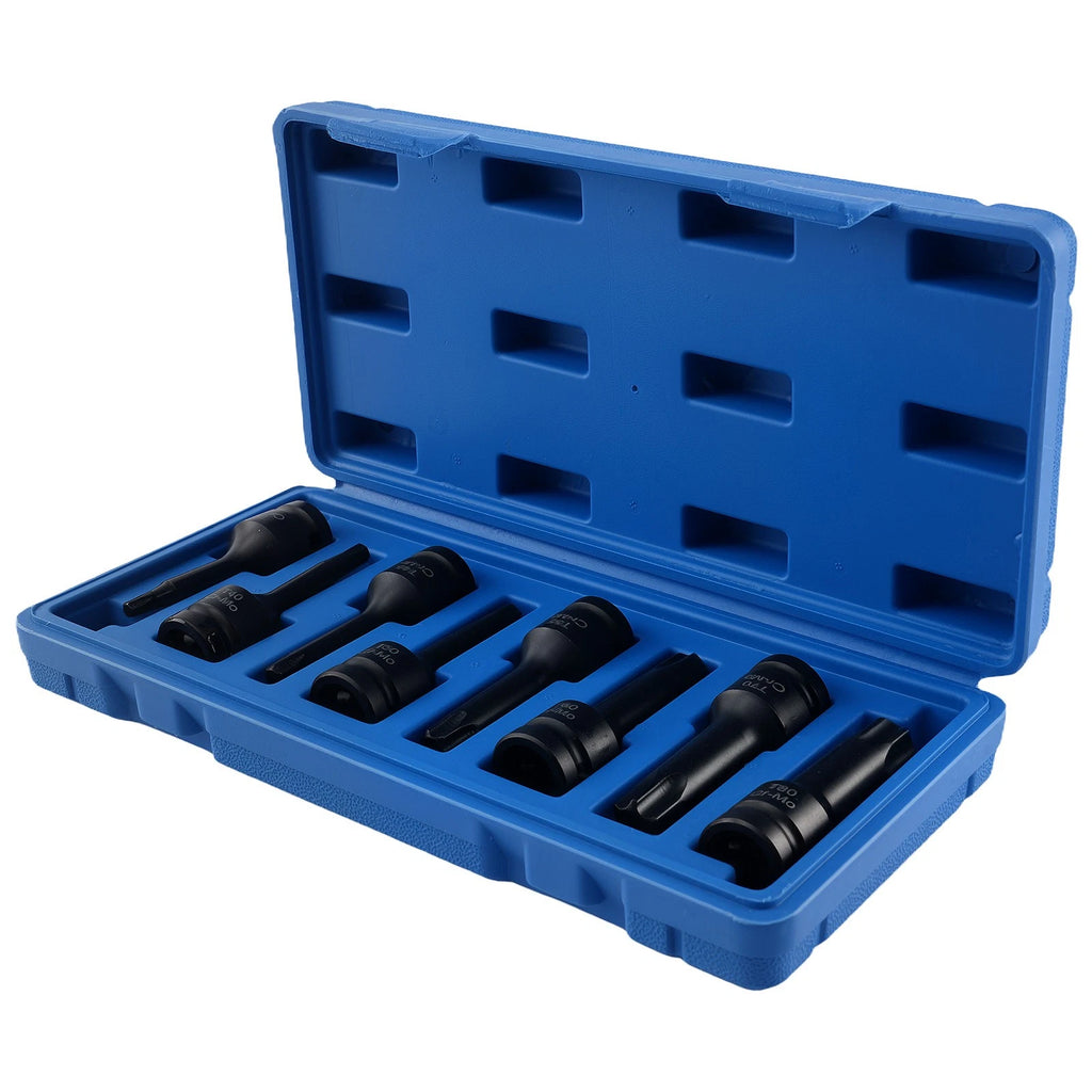 8pc 1/2'' Impact Socket Set T30-T80 for Mechanic Tool (CR-MO)