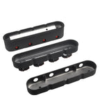2Pcs Valve Cover for Chevy LS (Finned, Aluminum, Black)