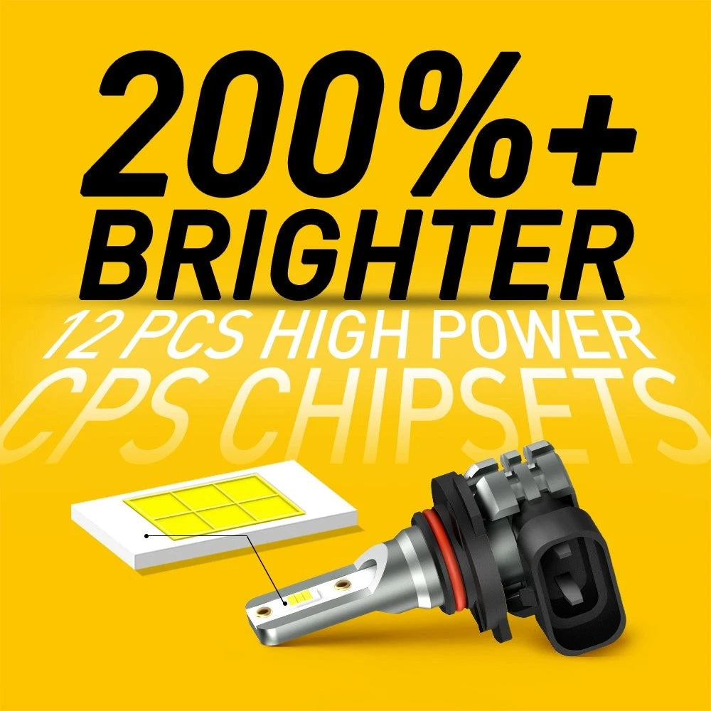 2X AUXITO HB4 9006 LED Fog Light Bulbs for (6000K)