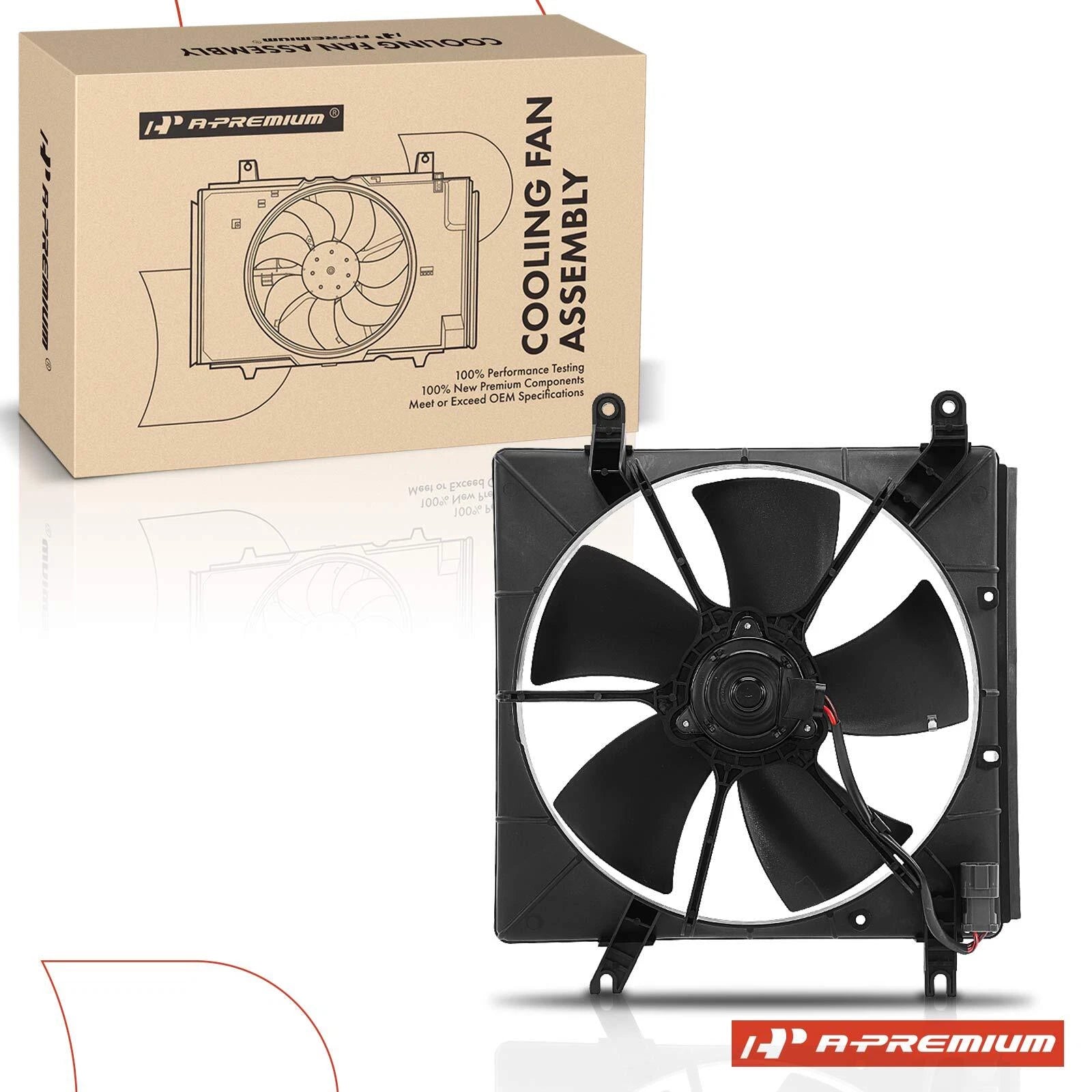 Cooling Fan Assembly with Shroud for Honda Accord (1994–1997) Prelude (1997–1998)
