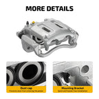 2X Front Brake Calipers w/ Brackets for Ford F-250/F-350 Super Duty (2008–2012)