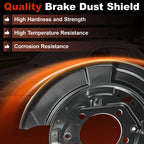 Rear Left Right Brake Dust Shield for Toyota Highlander, Lexus RX400h (2001–2007)