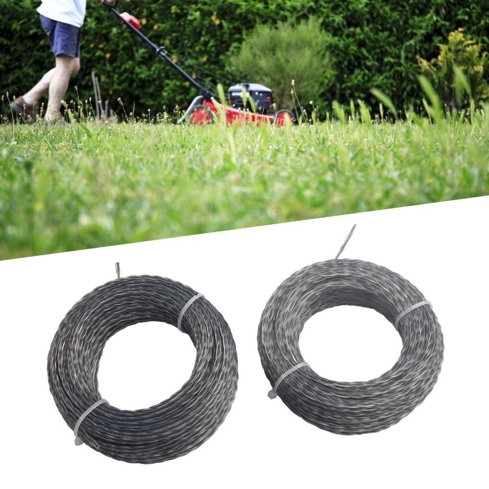 2 Rolls 10 Meter Core Reinforced Nylon Trimmer Line for Lawn Mowers