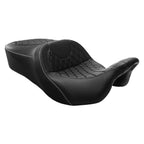 Front Rear Seat Fit for Harley Touring Road Glide (2009-2023) Black