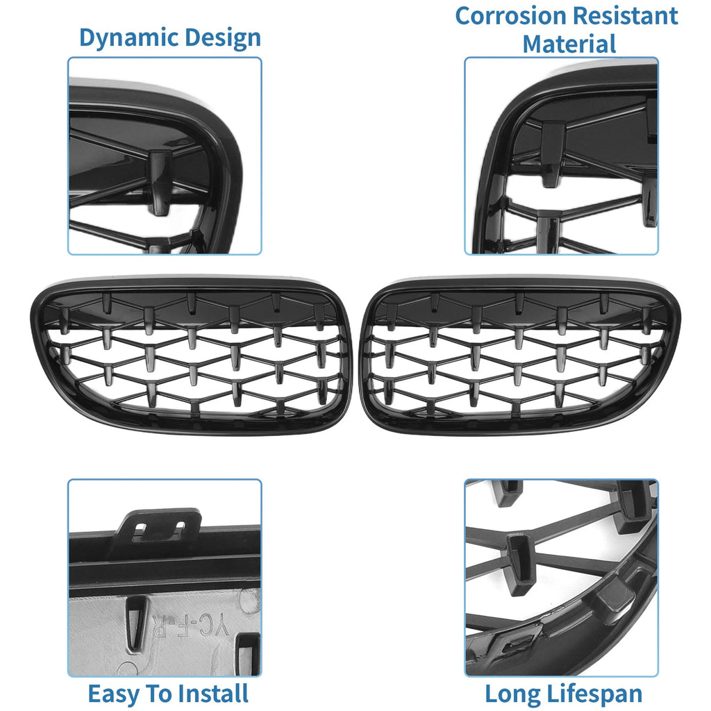 Front Hood Bumper Grille for BMW 335i 335is 328i xDrive (2011–2013)