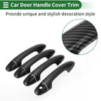 Car Door Handle Cover Trim for Toyota RAV4 (2013–2018) Carbon Fiber Black