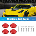 Set of 4 Jack Pads for Chevrolet Corvette C5 (1997–2004) & Porsche Frame Rail Red