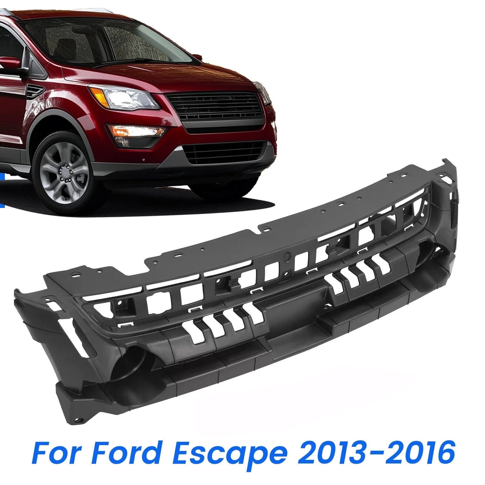 Header Panel for Ford Escape (2013–2016) Grille Mounting Panel Plastic Black