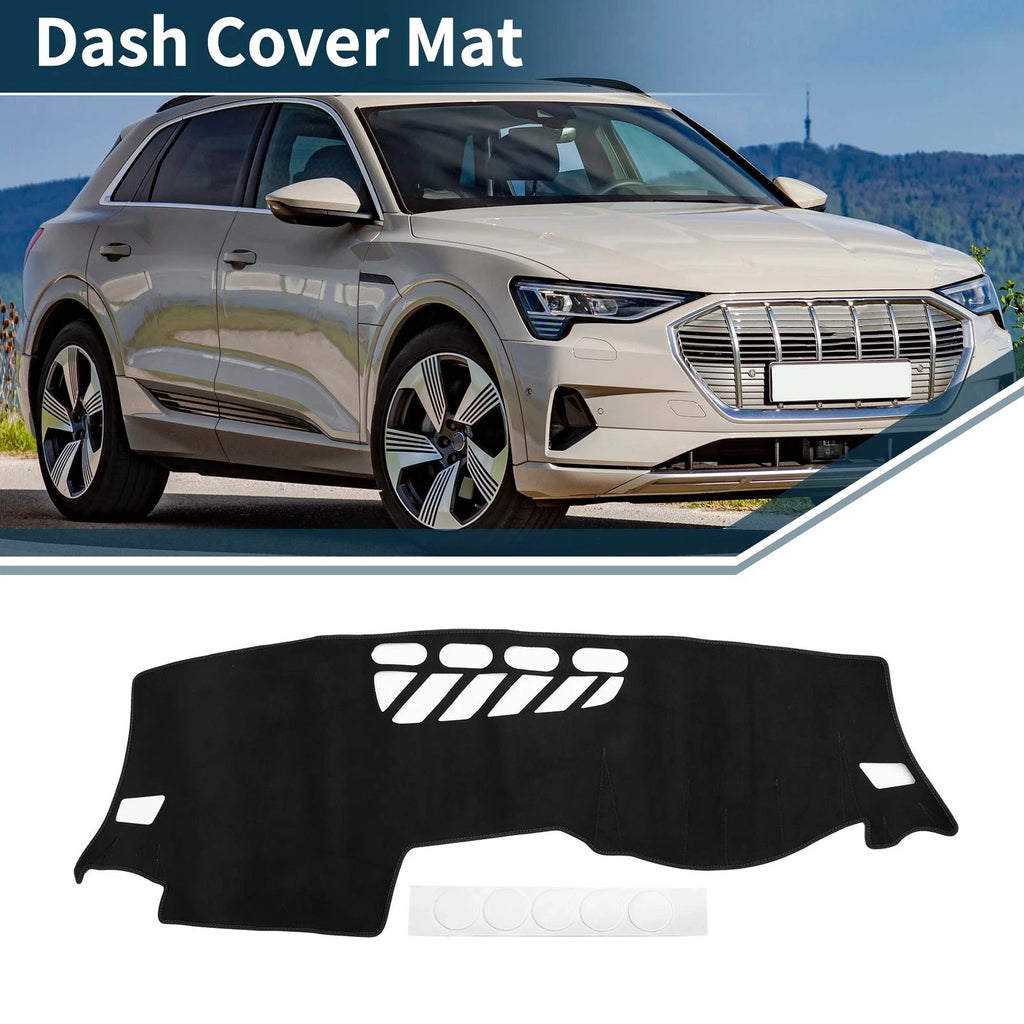 Dashboard Cover Mat for Audi Q2 (2016–2021) Sun Protector Pad Black