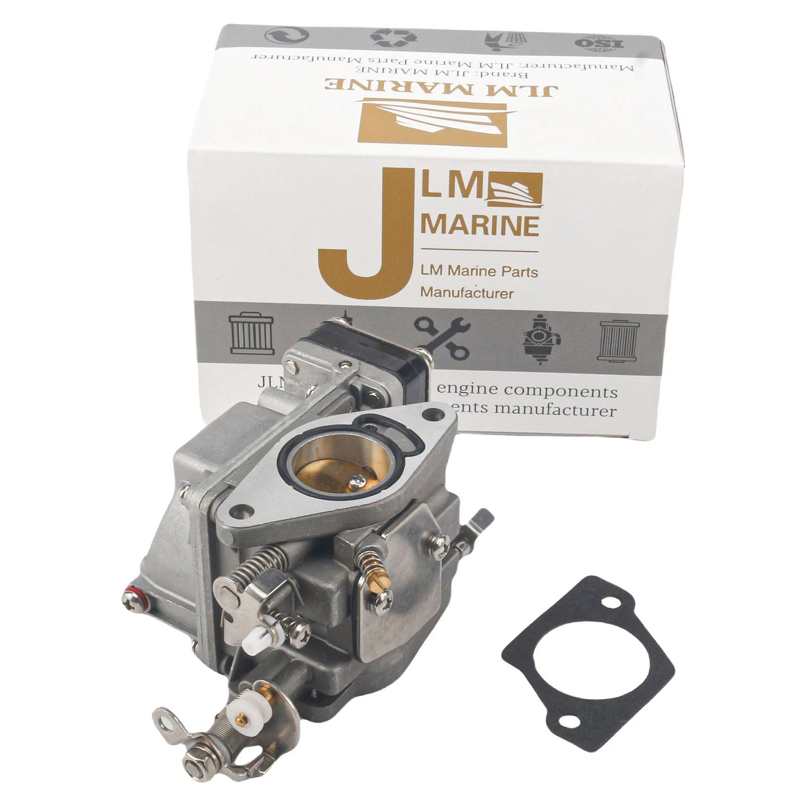 Carburetor with Gasket for Nissan Tohatsu 9.9 15 18 HP Engine (1990–2023)