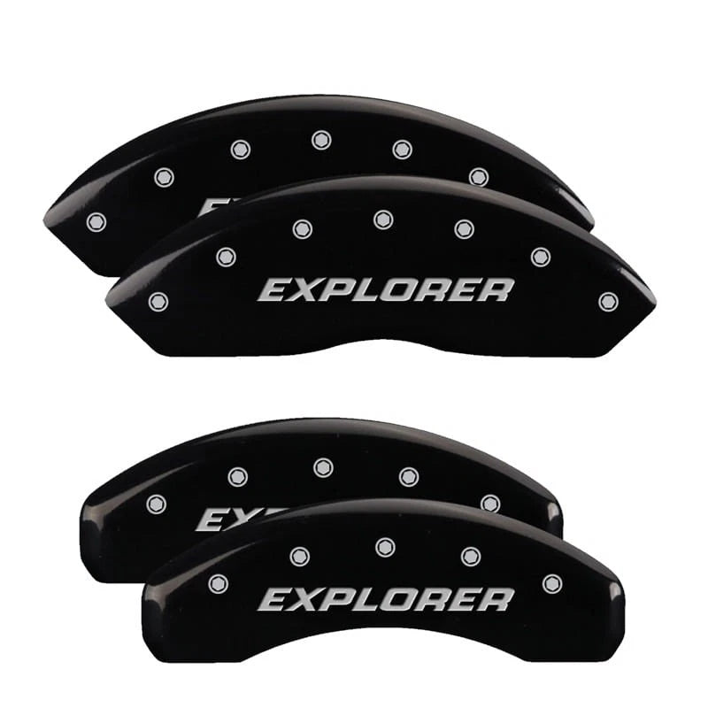 Set of 4 Black Caliper Covers for 2006-2010 Ford Explorer by MGP
