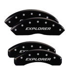 Set of 4 Black Caliper Covers for 2006-2010 Ford Explorer by MGP