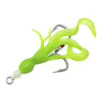 6/0 Barbed Silicone Squid Lure for Saltwater Fishing