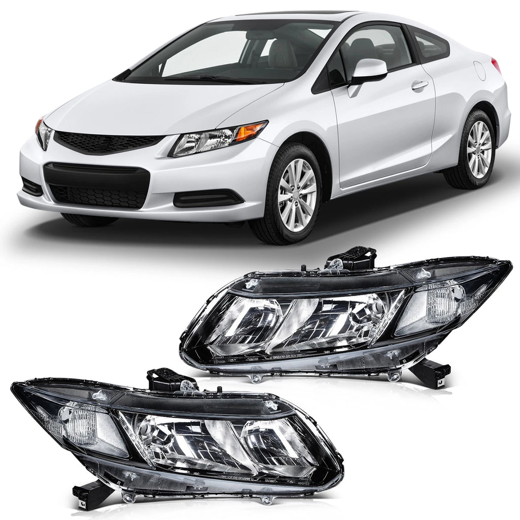 Pair Headlight Assembly for Honda Civic (2012–2015)